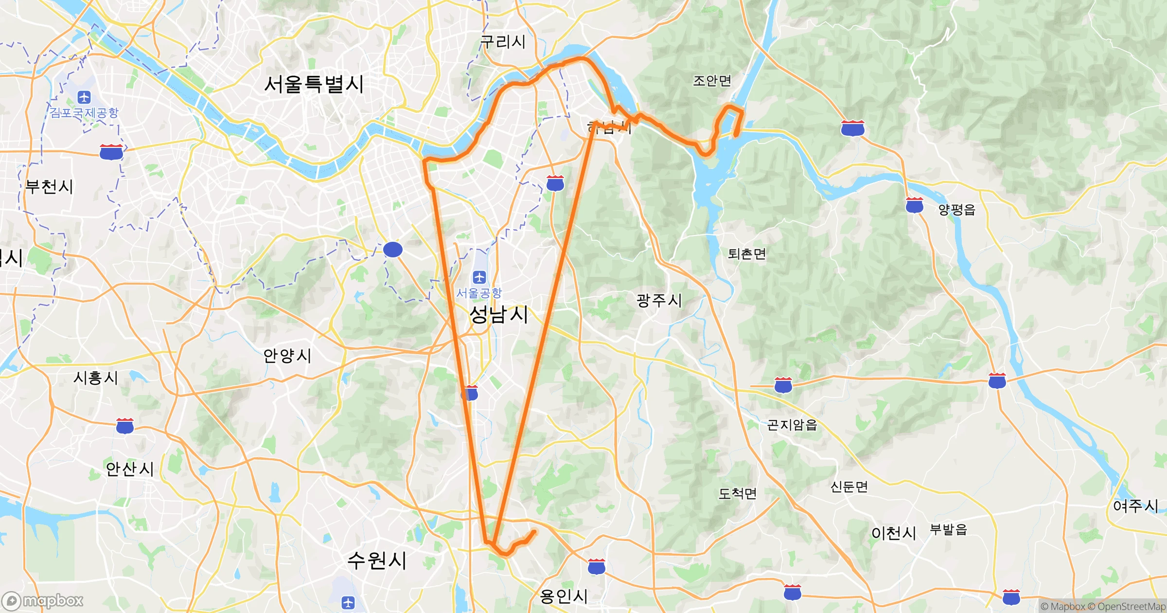 발우 · 64.4km | O-Rider