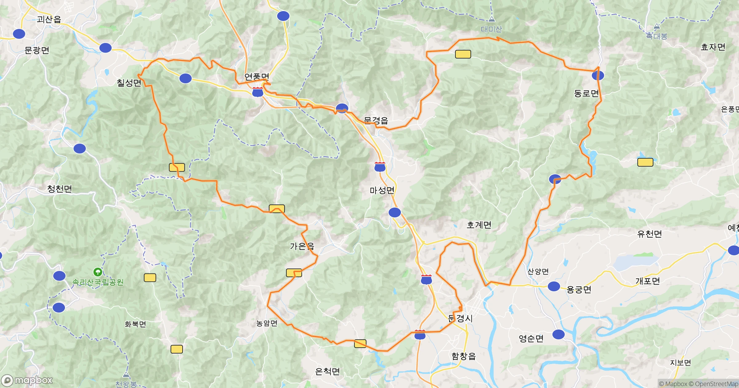 백주목 (Felt) · 153.2km | Orider